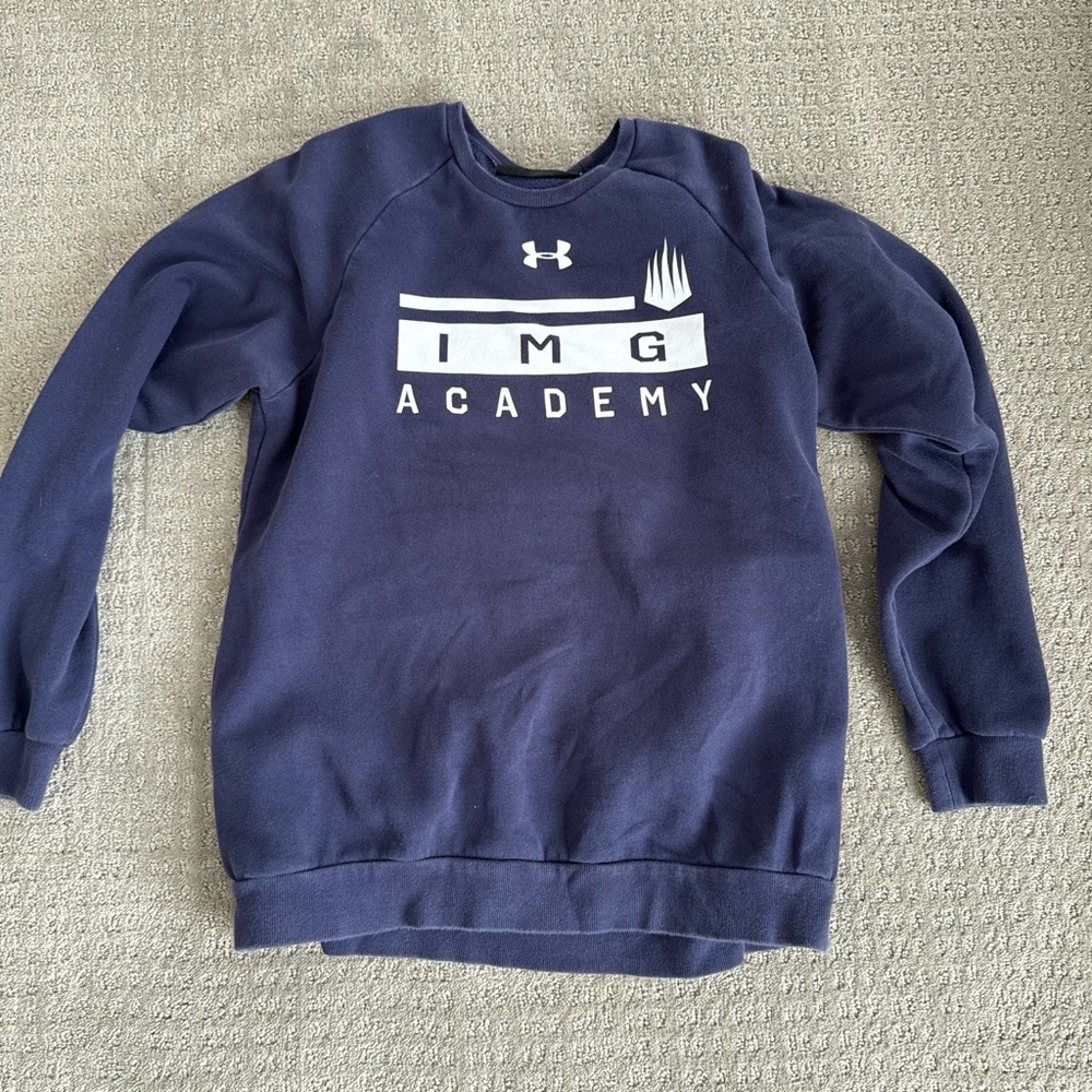 IMG Academy Under Armour Navy Crewneck Sweatshirt